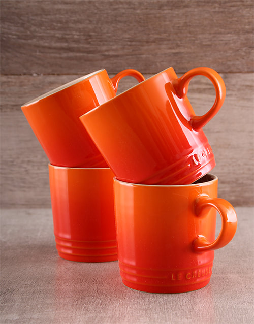 Set of 4 Le Creuset Coffee Mugs (South Africa)