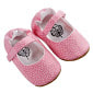 Handmade Girls Mary Jane Baby Shoes - Coral Pindot (South Africa) 