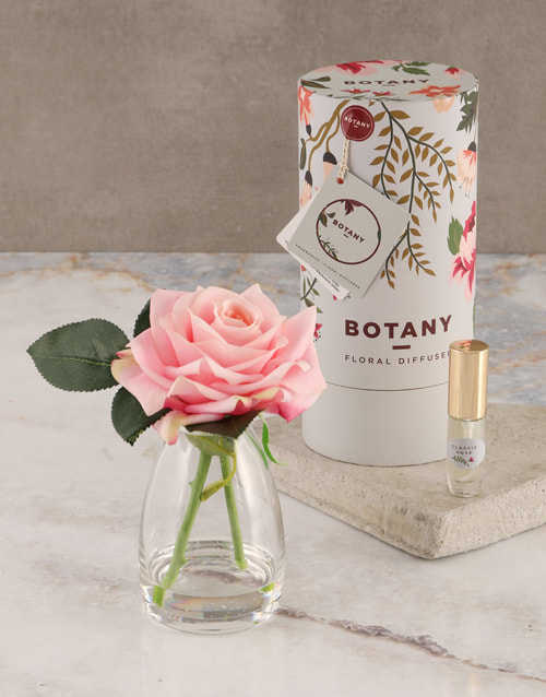 Botany Small Pink Silk Rose Diffuser (South Africa)