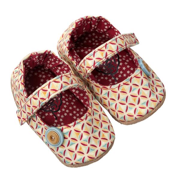 Handmade Girls Mary Jane Baby Shoes - Pinwheel (South Africa)