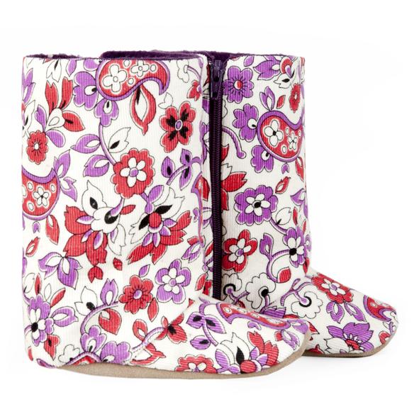 Handmade Girls Boots - Floral Cord (South Africa)